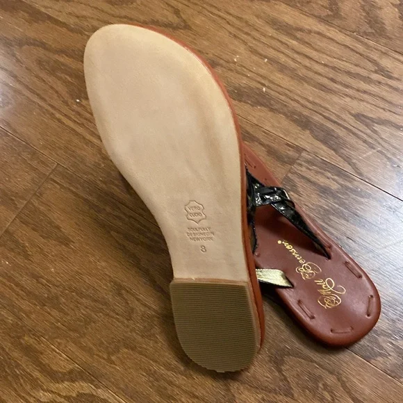 NIB - Matt Bernson The Love Sandal, Black Patent Leather Wrinkle. Size 8 - Picture 9 of 11